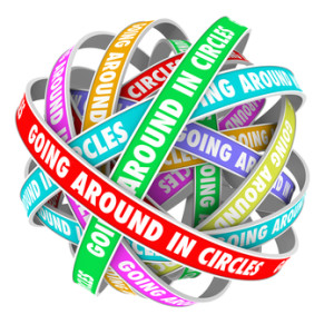 Going Around in Circles Words on Circle Ribbons